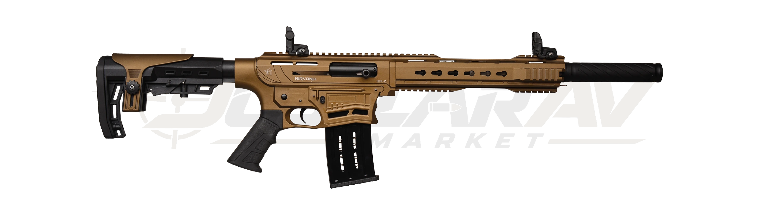 Nirvana Arms NSR-12 Düz Raylı & Katlanır Gezli Taktik Şarjörlü Av Tüfeği Serisi